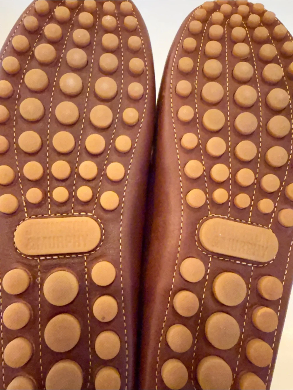 Johnson & Murphy Classic Brown Leather Penny Loafers - Size 12